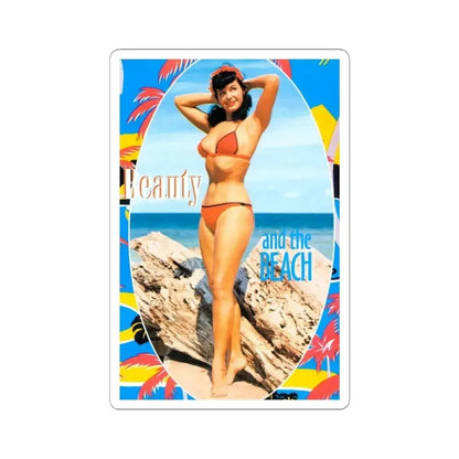 Bettie Page #477 (Vintage Female Icon) STICKER Vinyl Kiss-Cut Decal 4 Inch White - The Sticker Space