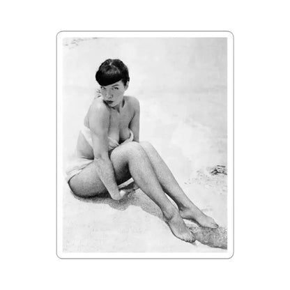 Bettie Page #513 (Vintage Female Icon) STICKER Vinyl Kiss-Cut Decal 3 Inch White - The Sticker Space