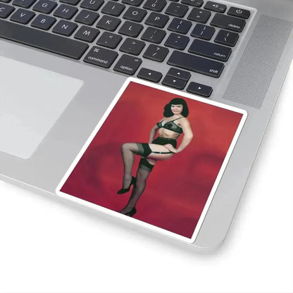 Bettie Page #54 (Vintage Female Icon) STICKER Vinyl Kiss-Cut Decal - The Sticker Space