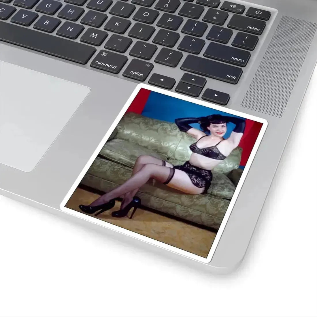 Bettie Page #56 (Vintage Female Icon) STICKER Vinyl Kiss-Cut Decal - The Sticker Space
