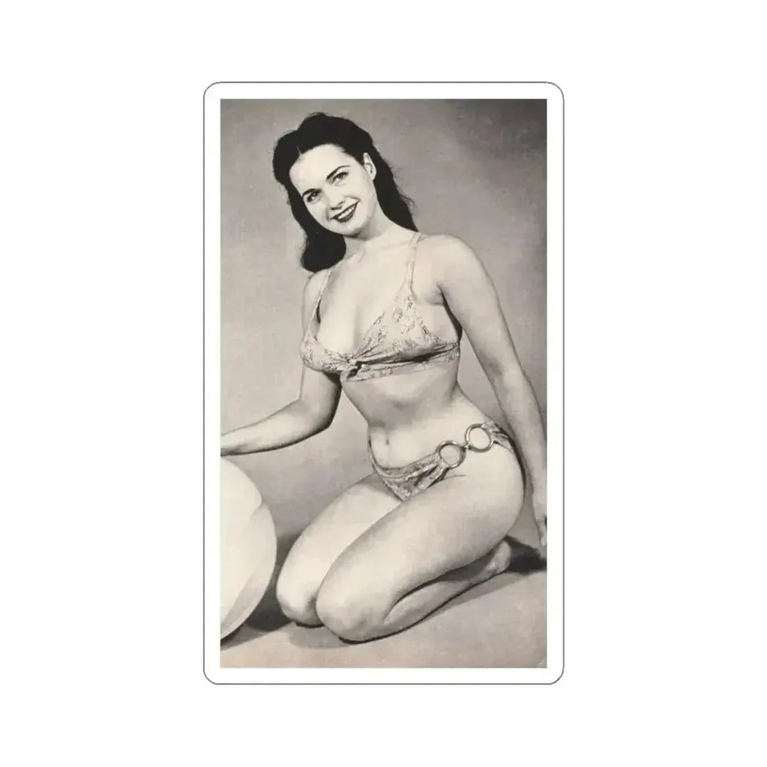 Bettie Page #564 (Vintage Female Icon) STICKER Vinyl Kiss-Cut Decal 4 Inch White - The Sticker Space