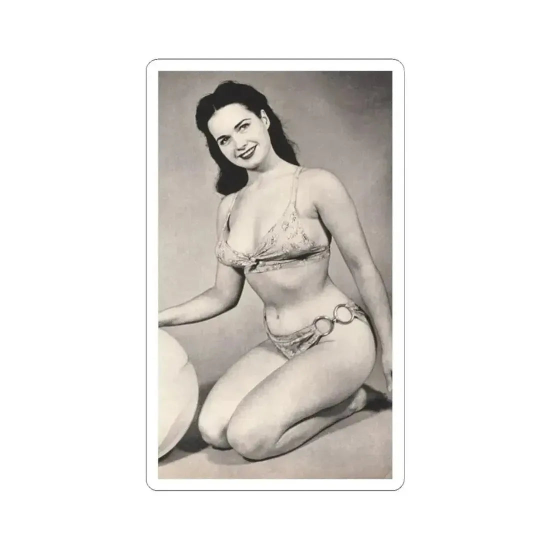 Bettie Page #564 (Vintage Female Icon) STICKER Vinyl Kiss-Cut Decal 6 Inch White - The Sticker Space
