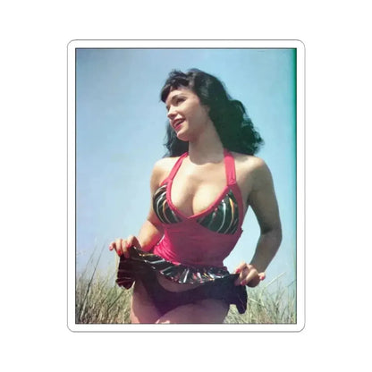 Bettie Page #57 (Vintage Female Icon) STICKER Vinyl Kiss-Cut Decal 6 Inch White - The Sticker Space