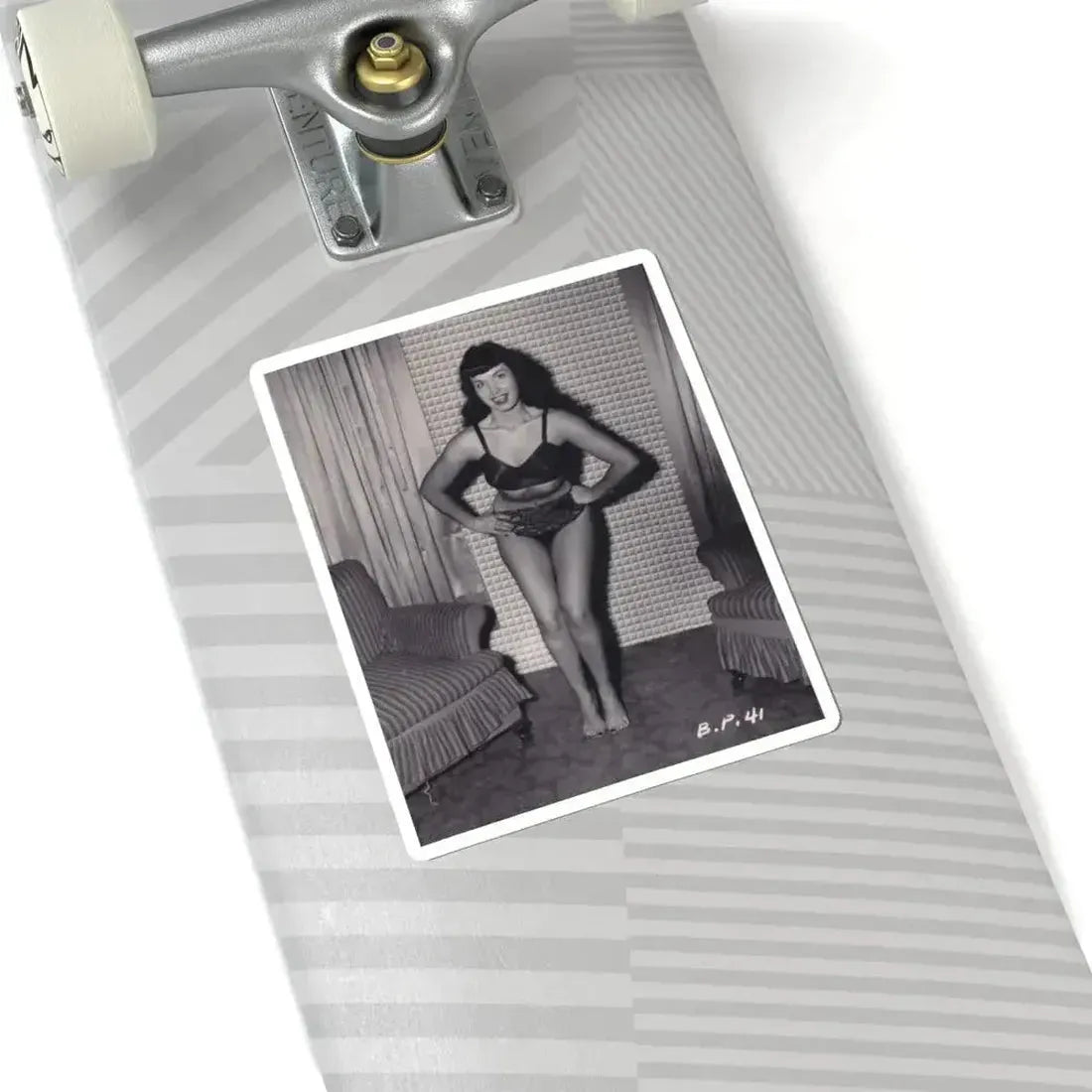 Bettie Page #570 (Vintage Female Icon) STICKER Vinyl Kiss-Cut Decal - The Sticker Space