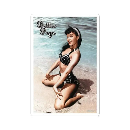 Bettie Page #574 (Vintage Female Icon) STICKER Vinyl Kiss-Cut Decal 2 Inch White - The Sticker Space