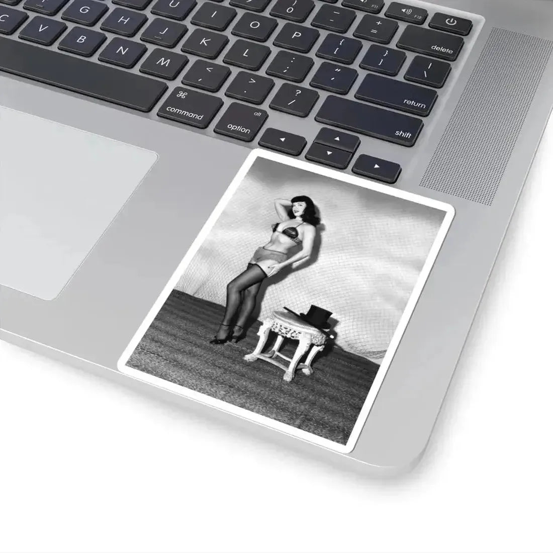 Bettie Page #587 (Vintage Female Icon) STICKER Vinyl Kiss-Cut Decal - The Sticker Space