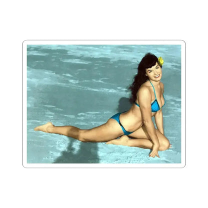 Bettie Page #591 (Vintage Female Icon) STICKER Vinyl Kiss-Cut Decal 6 Inch White - The Sticker Space