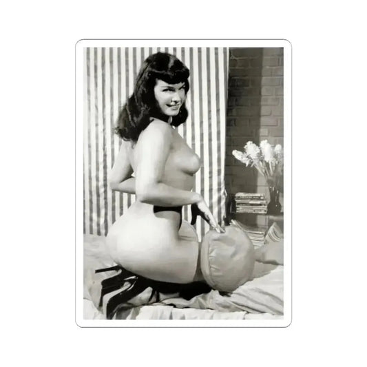 Bettie Page #624 (Vintage Female Icon) STICKER Vinyl Kiss-Cut Decal 2 Inch White - The Sticker Space