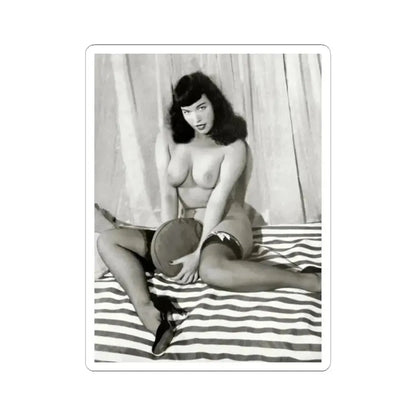 Bettie Page #625 (Vintage Female Icon) STICKER Vinyl Kiss-Cut Decal 2 Inch White - The Sticker Space
