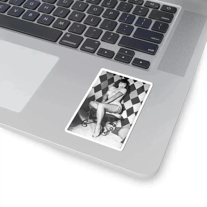 Bettie Page #655 (Vintage Female Icon) STICKER Vinyl Kiss-Cut Decal - The Sticker Space