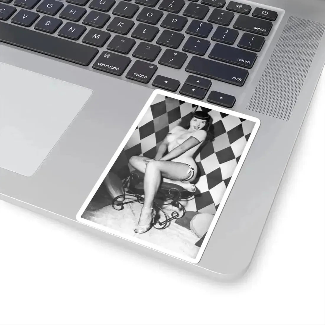 Bettie Page #655 (Vintage Female Icon) STICKER Vinyl Kiss-Cut Decal - The Sticker Space