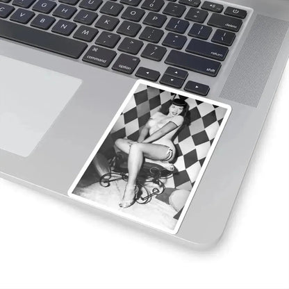 Bettie Page #655 (Vintage Female Icon) STICKER Vinyl Kiss-Cut Decal - The Sticker Space