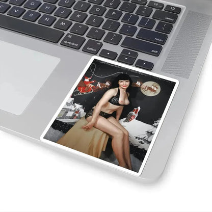Bettie Page #721 (Vintage Female Icon) STICKER Vinyl Kiss-Cut Decal - The Sticker Space