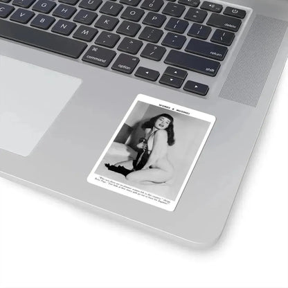 Bettie Page #760 (Vintage Female Icon) STICKER Vinyl Kiss-Cut Decal - The Sticker Space
