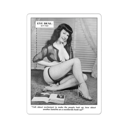 Bettie Page #784 (Vintage Female Icon) STICKER Vinyl Kiss-Cut Decal 6 Inch White - The Sticker Space