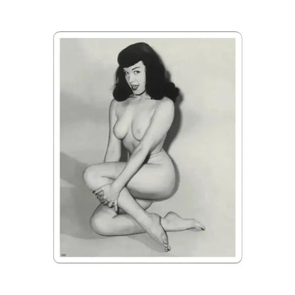 Bettie Page #819 (Vintage Female Icon) STICKER Vinyl Kiss-Cut Decal 2 Inch White - The Sticker Space