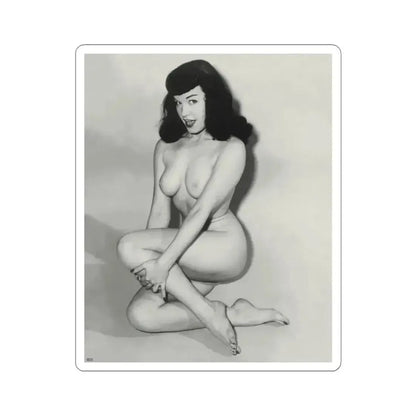 Bettie Page #819 (Vintage Female Icon) STICKER Vinyl Kiss-Cut Decal 3 Inch White - The Sticker Space