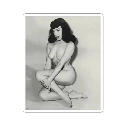 Bettie Page #819 (Vintage Female Icon) STICKER Vinyl Kiss-Cut Decal 6 Inch White - The Sticker Space