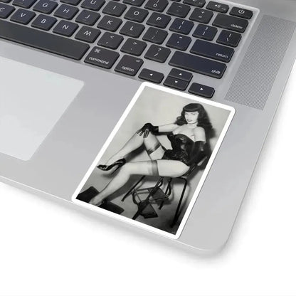 Bettie Page #822 (Vintage Female Icon) STICKER Vinyl Kiss-Cut Decal - The Sticker Space