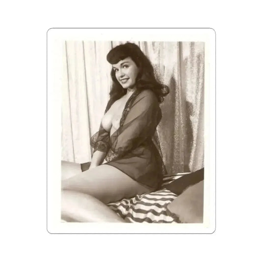 Bettie Page #890 (Vintage Female Icon) STICKER Vinyl Kiss-Cut Decal 2 Inch White - The Sticker Space