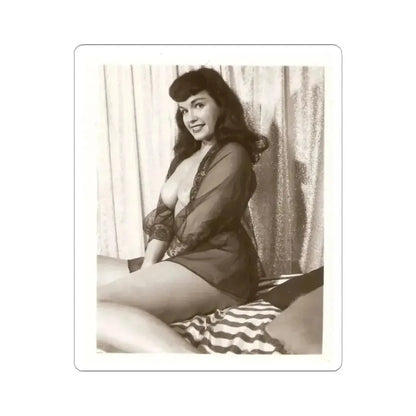 Bettie Page #890 (Vintage Female Icon) STICKER Vinyl Kiss-Cut Decal 6 Inch White - The Sticker Space