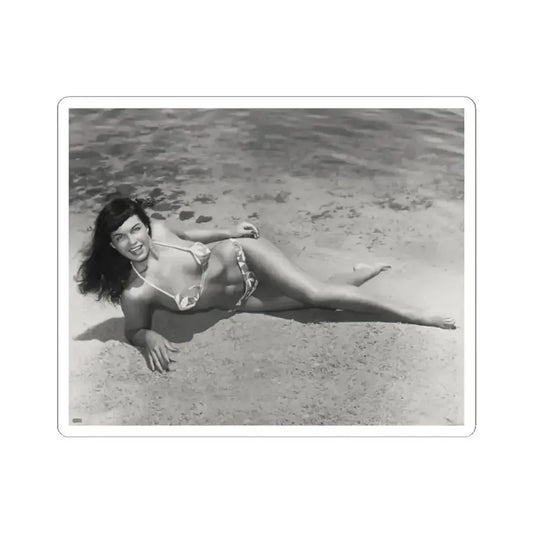 Bettie Page #945 (Vintage Female Icon) STICKER Vinyl Kiss-Cut Decal 2 Inch White - The Sticker Space