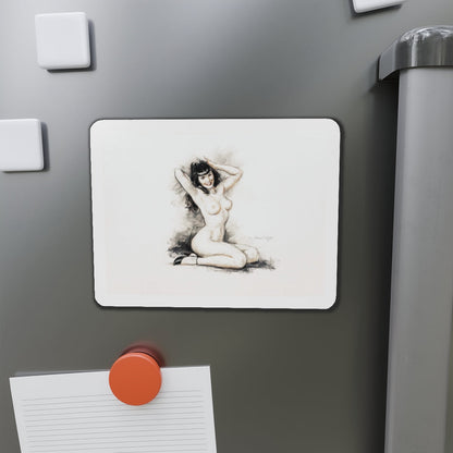 Bettie Page (Magazine Illustration) Refrigerator Magnet-The Sticker Space