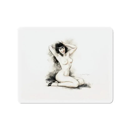 Bettie Page (Magazine Illustration) Refrigerator Magnet 2 Inch Die-Cut - The Sticker Space