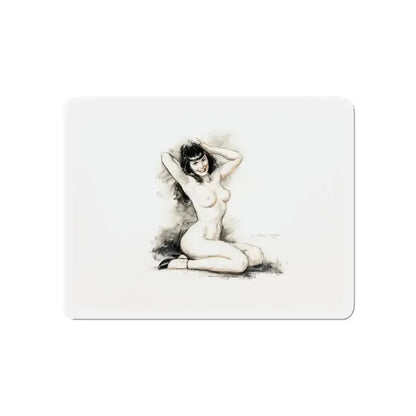 Bettie Page (Magazine Illustration) Refrigerator Magnet - The Sticker Space