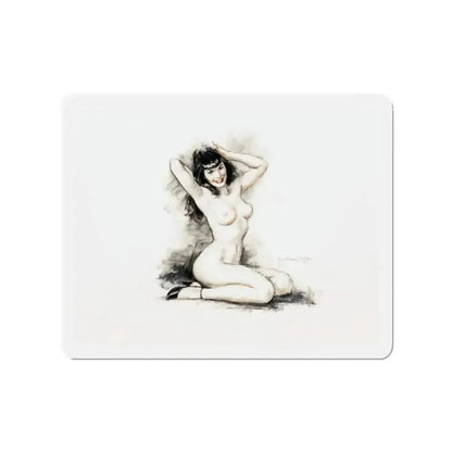 Bettie Page (Magazine Illustration) Refrigerator Magnet - The Sticker Space