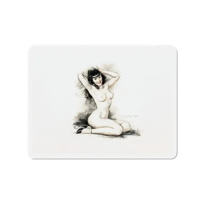 Bettie Page (Magazine Illustration) Refrigerator Magnet - The Sticker Space