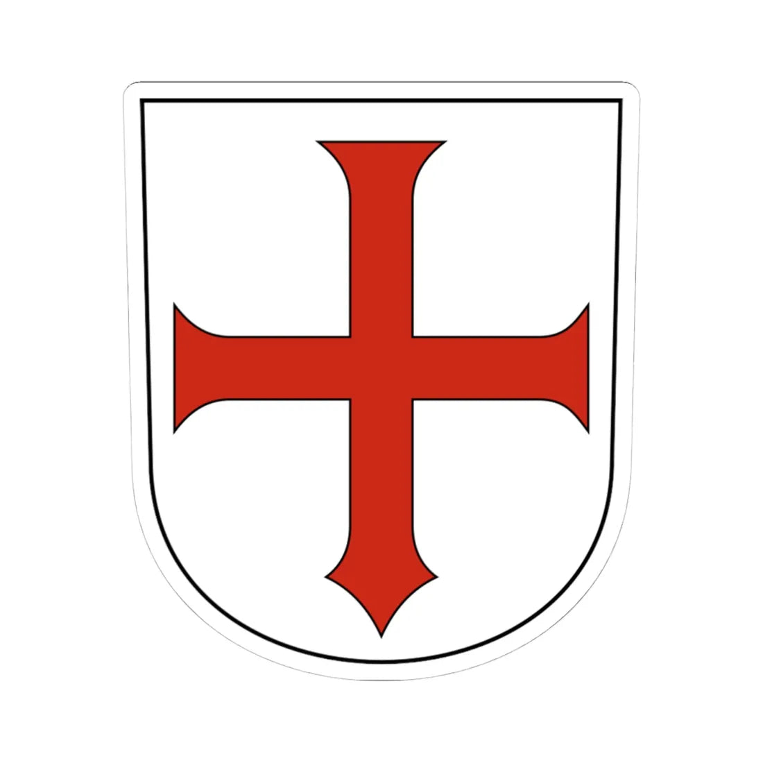 Bettlach-blazon (Switzerland) (Coat of Arms) STICKER Vinyl Kiss-Cut Decal 4 Inch White - The Sticker Space