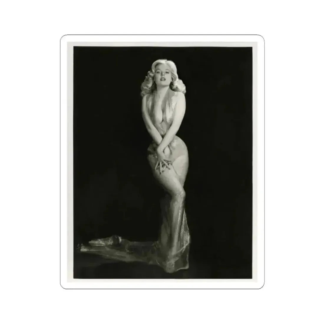 Betty Brosmer #05 (Vintage Female Icon) STICKER Vinyl Kiss-Cut Decal 2 Inch White - The Sticker Space