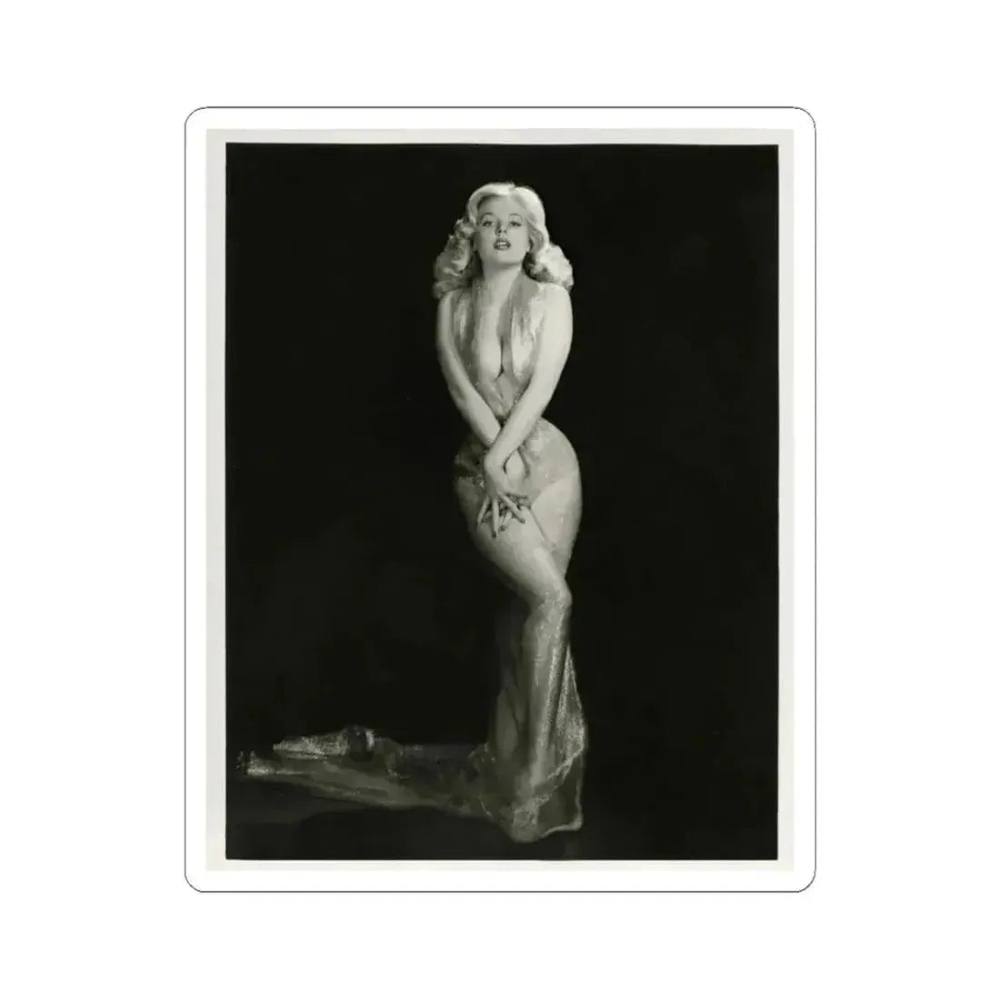Betty Brosmer #05 (Vintage Female Icon) STICKER Vinyl Kiss-Cut Decal 3 Inch White - The Sticker Space