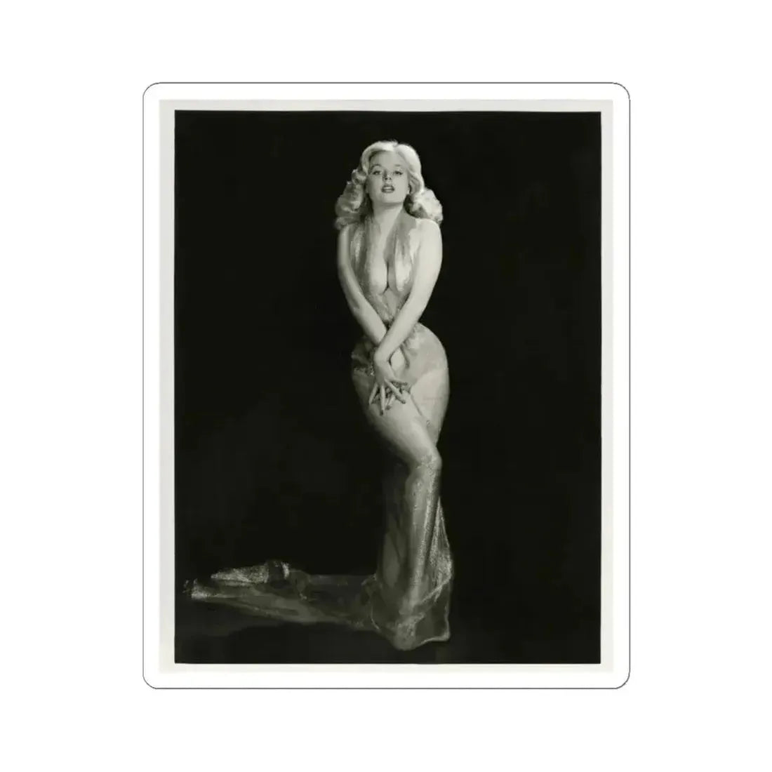Betty Brosmer #05 (Vintage Female Icon) STICKER Vinyl Kiss-Cut Decal 4 Inch White - The Sticker Space