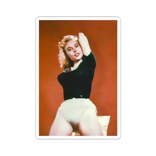 Betty Brosmer #107 (Vintage Female Icon) STICKER Vinyl Kiss-Cut Decal 2 Inch White - The Sticker Space