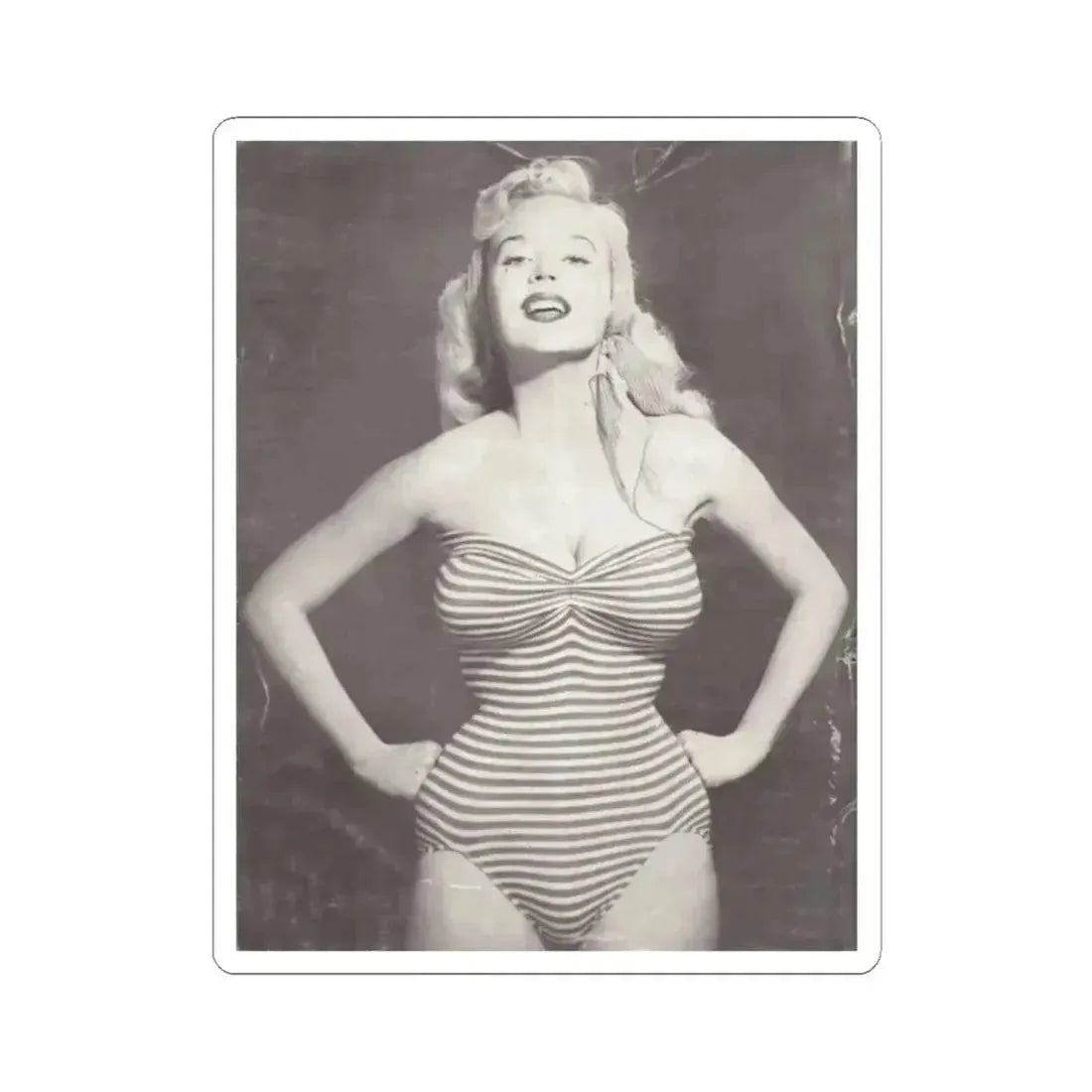 Betty Brosmer #140 (Vintage Female Icon) STICKER Vinyl Kiss-Cut Decal 2 Inch White - The Sticker Space