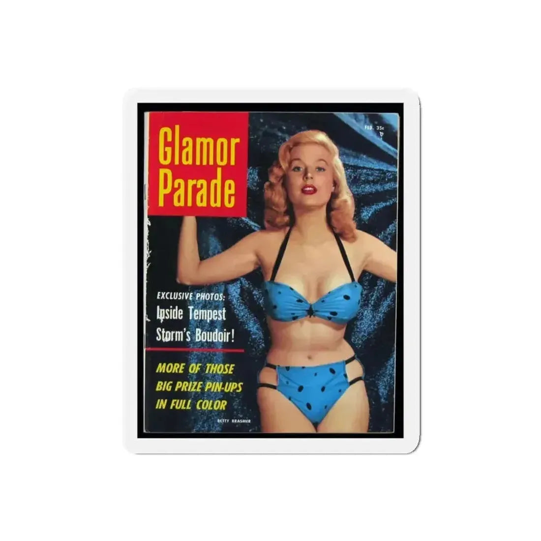Betty Brosmer #172 - Mag. Cover (Vintage Female Icon) Refrigerator Magnet - The Sticker Space