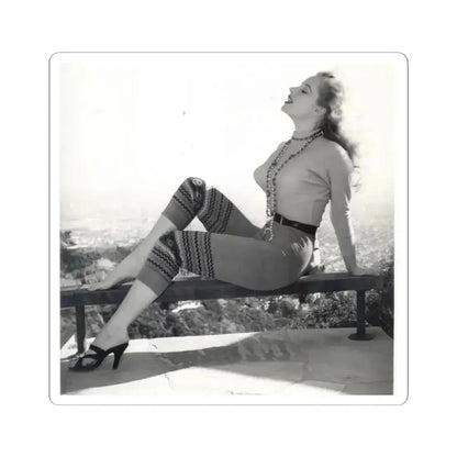 Betty Brosmer #173 (Vintage Female Icon) STICKER Vinyl Kiss-Cut Decal 2 Inch White - The Sticker Space