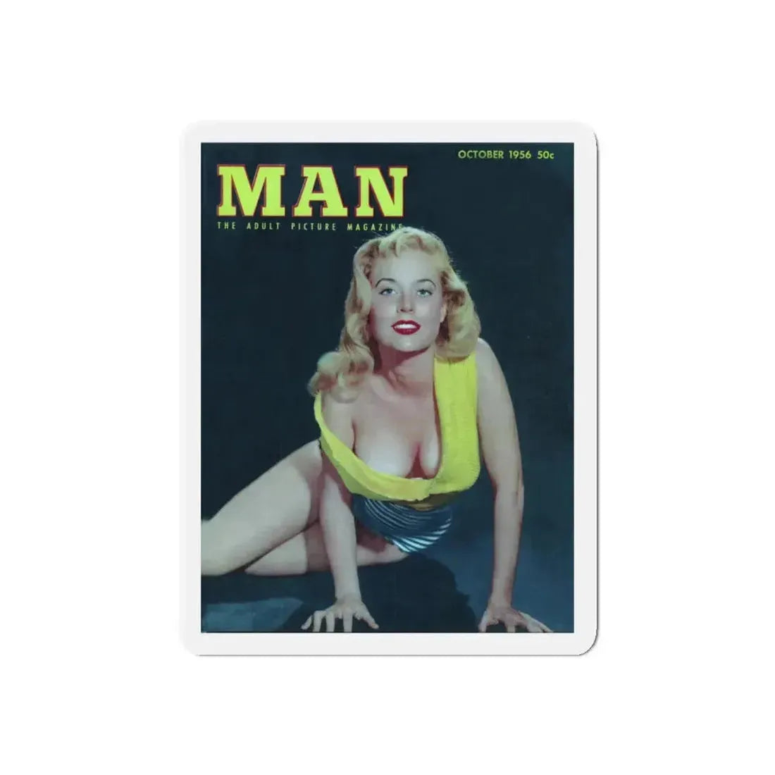 Betty Brosmer #209 - Mag. Cover (Vintage Female Icon) Refrigerator Magnet 4 Inch Die-Cut - The Sticker Space