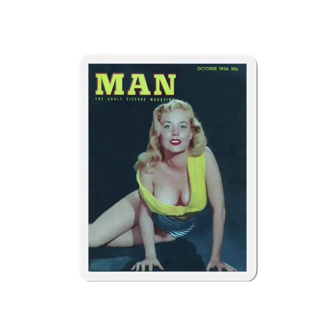 Betty Brosmer #209 - Mag. Cover (Vintage Female Icon) Refrigerator Magnet 5 Inch Die-Cut - The Sticker Space