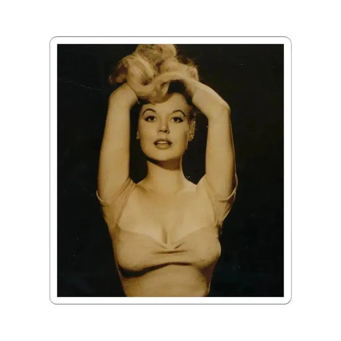 Betty Brosmer #215 (Vintage Female Icon) STICKER Vinyl Kiss-Cut Decal 4 Inch White - The Sticker Space