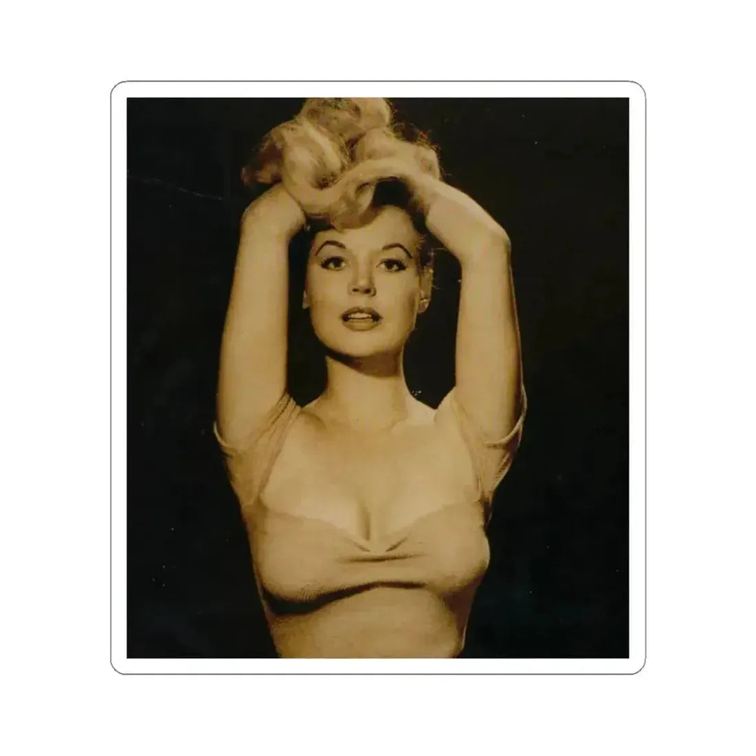 Betty Brosmer #215 (Vintage Female Icon) STICKER Vinyl Kiss-Cut Decal 6 Inch White - The Sticker Space