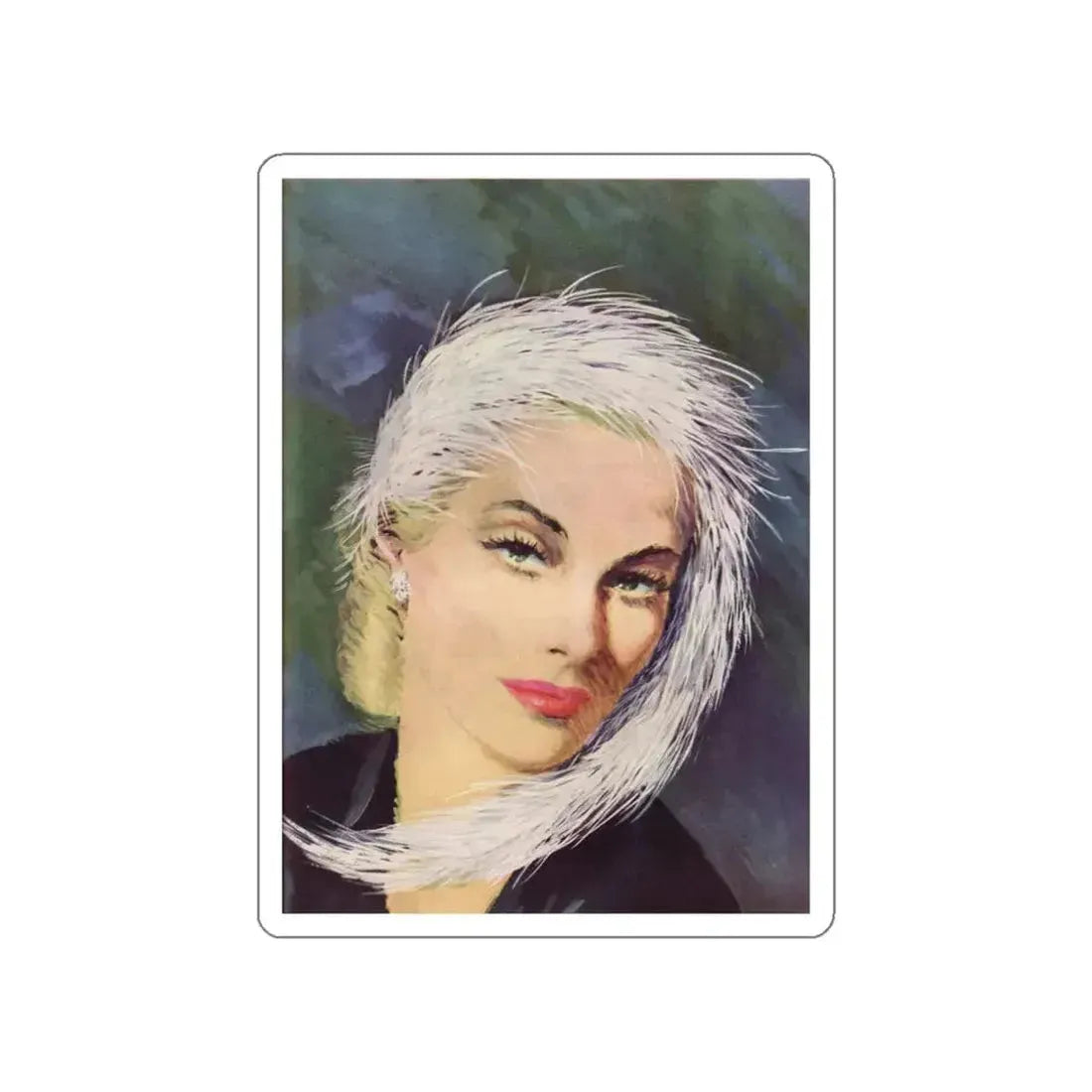 Beulah, Cosmopolitan Illustration, August 1948 (Magazine Illustration) STICKER Vinyl Die-Cut Decal White Die-Cut 3 Inch - The Sticker Space