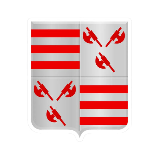 Bever wapen (Belgium) (Coat of Arms) STICKER Vinyl Kiss-Cut Decal 2 Inch White - The Sticker Space