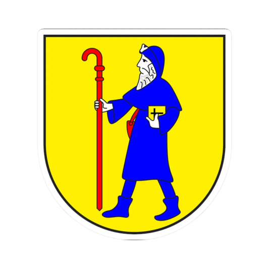 Bever wappen (Switzerland) (Coat of Arms) STICKER Vinyl Kiss-Cut Decal 2 Inch White - The Sticker Space