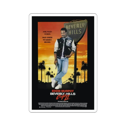 Beverly Hills Cop II 1987 Movie Poster STICKER Vinyl Die-Cut Decal 2 Inch - The Sticker Space