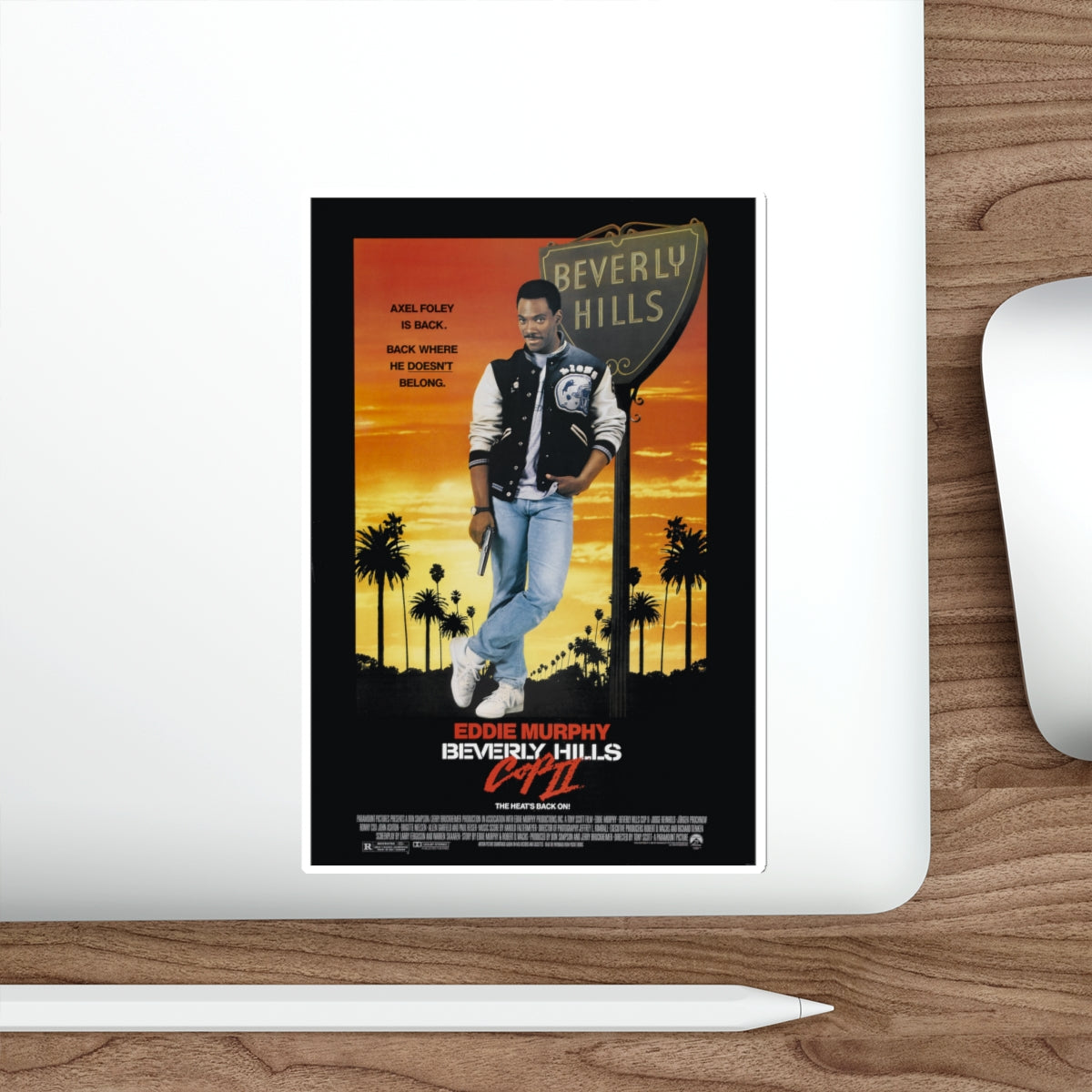 Beverly Hills Cop II 1987 Movie Poster STICKER Vinyl Die-Cut Decal-The Sticker Space