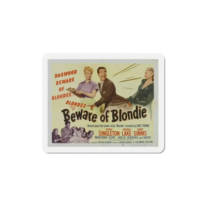 Beware of Blondie 1950 Movie Poster Refrigerator Magnet - The Sticker Space
