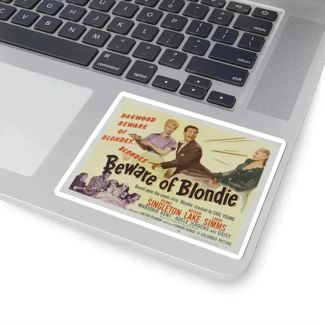 Beware of Blondie 1950 Movie Poster - STICKER Vinyl Kiss-Cut Decal - The Sticker Space
